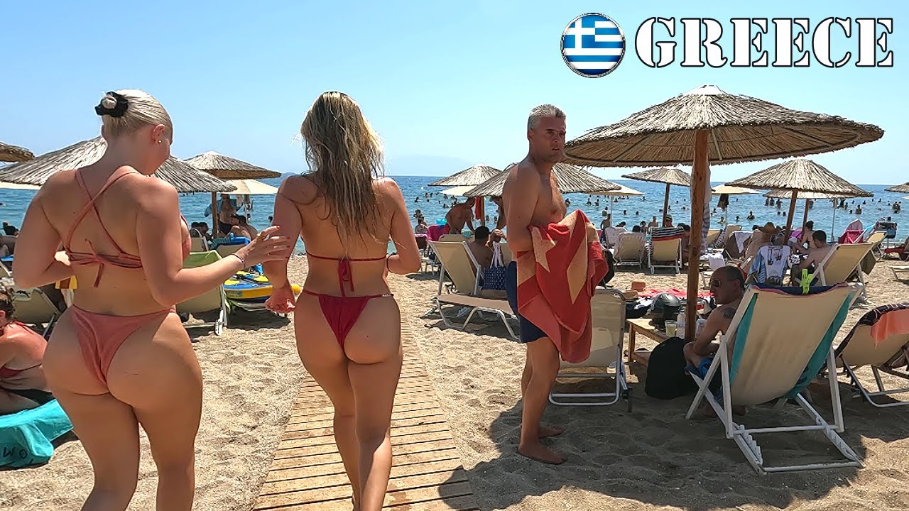 BIKINI BEACH Greece beach Halkidiki Kasandra beach girls